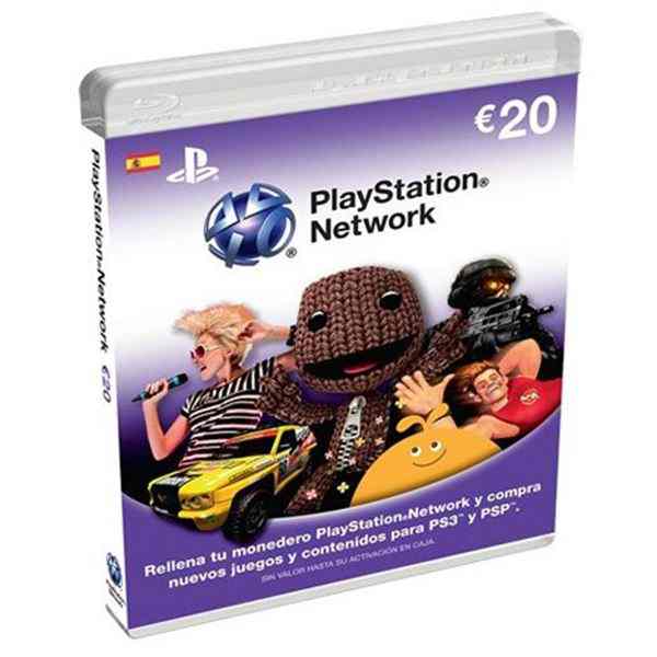 Tarjeta Prepago Sony Playstation 20 Euros Ps3 Psp Ps Vita